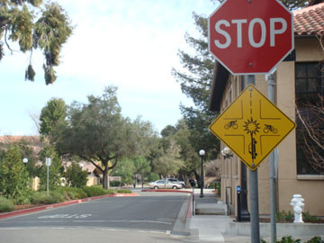 Bike and Car crash sign